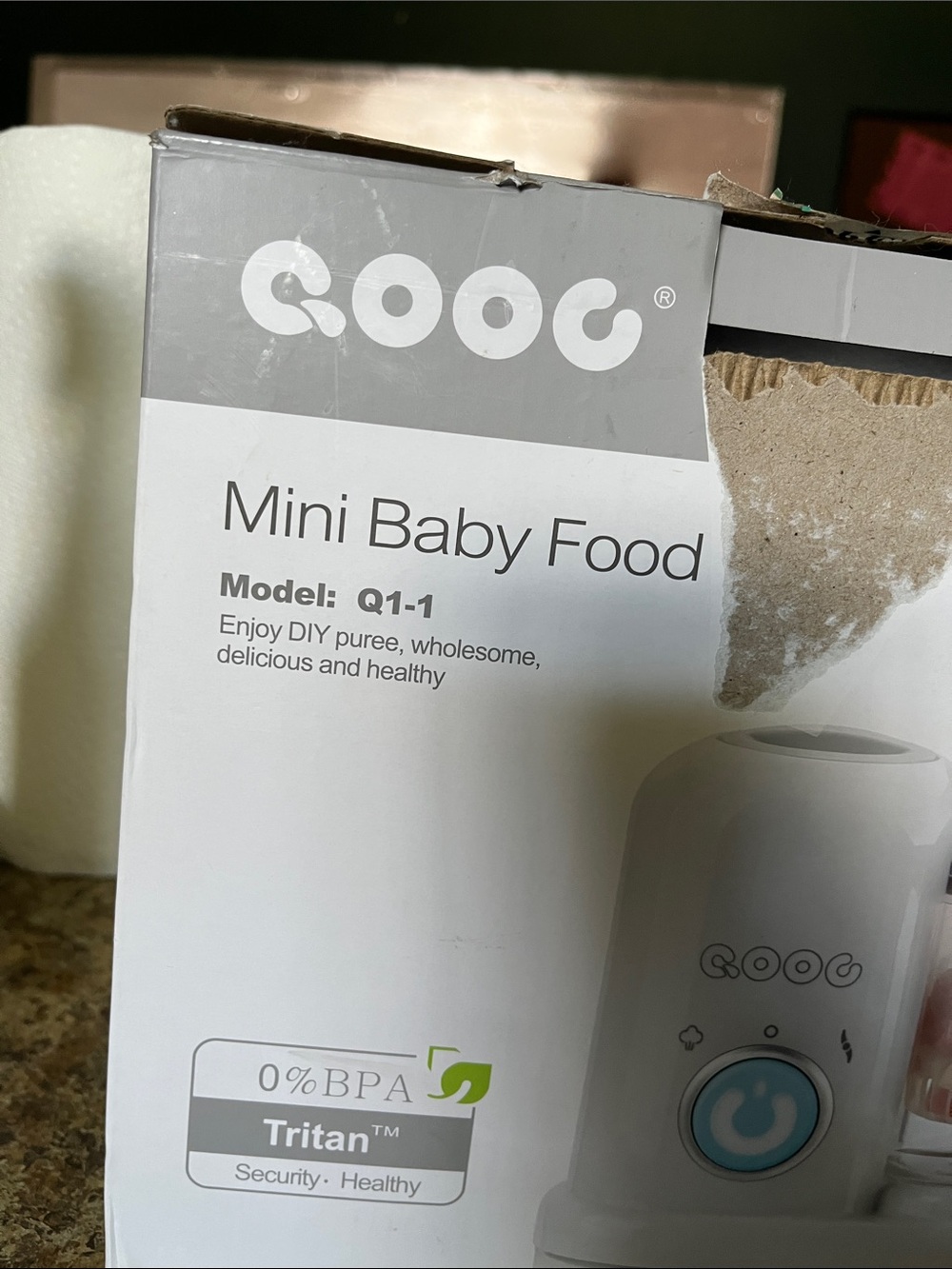 QOOC Mini Baby Food Maker - White